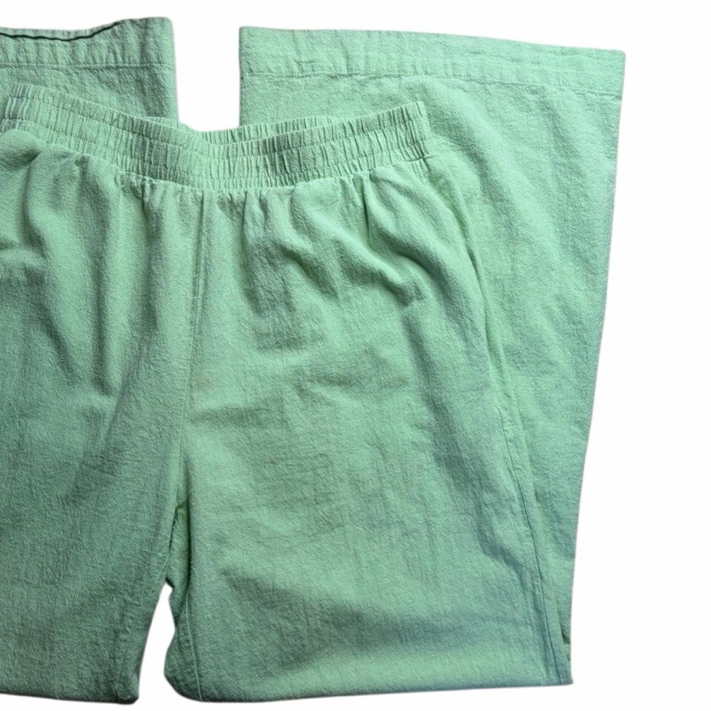 Cotton On Wide Leg Casual Pants Green Size 8